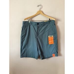 Urban Pipeline Shorts Mens 36 Blue Gray Flat Front SuperFlex Chino Stretch